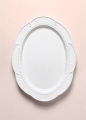 GRANDE BEYAZ SERVİS TABAK 41X31CM