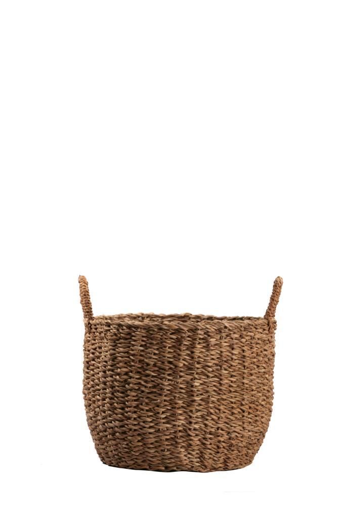 HASIR OVAL KULPLU SEPET 26X30CM