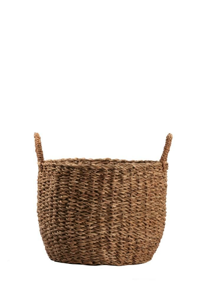HASIR OVAL KULPLU SEPET 30X35CM