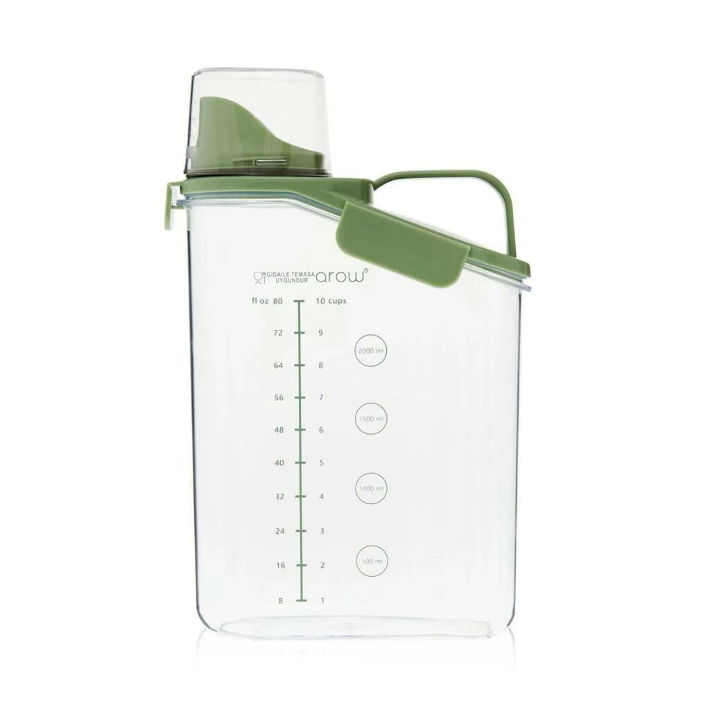 YEŞİL ÖLÇÜLÜ SAKLAMA KABI 2800ML