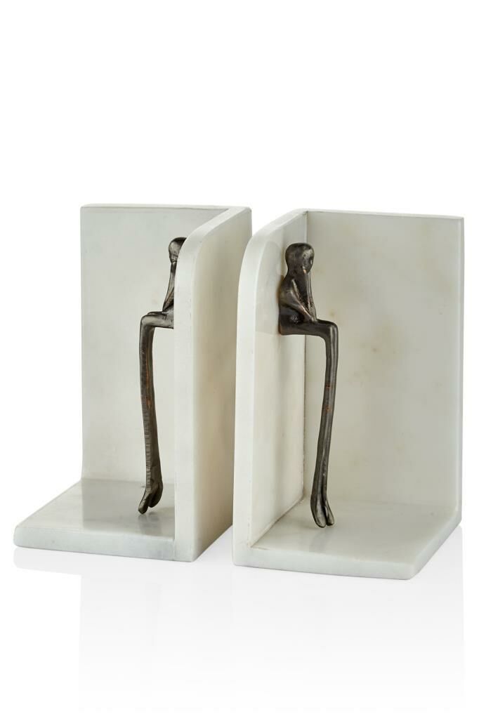 EVZA MERMER 2'Lİ KİTAP TUTACAK 16CM