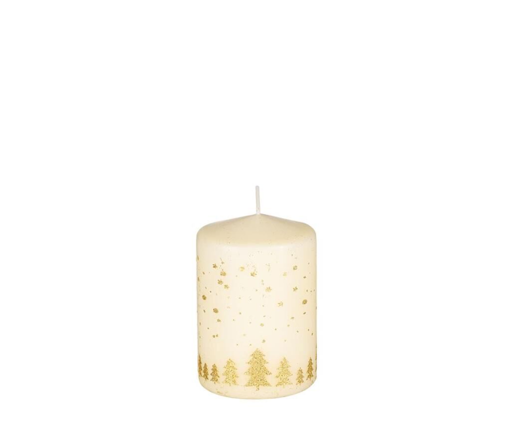BEYAZ SİMLİ NOEL MUM 9x6,5 CM