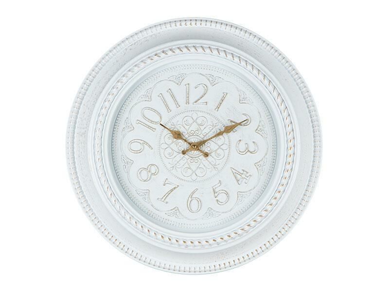 BEYAZ ALTIN DUVAR SAATİ 50CM
