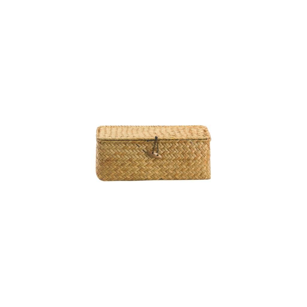 HASIR KAPAKLI SEPET 23X13X10CM