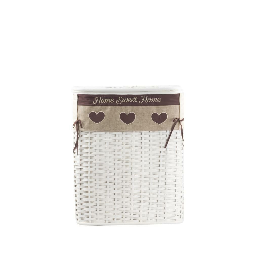 RATTAN BEYAZ ÇAMAŞIR SEPETİ 53CM