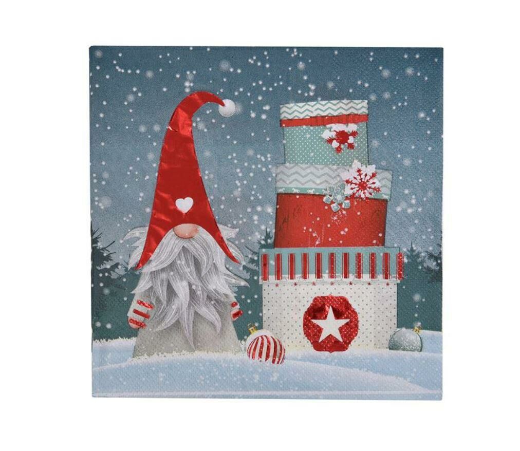 KIRMIZI CÜCE NOEL PEÇETE 33X33CM