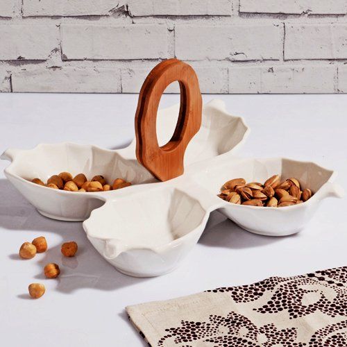 BAMBULU PORSELEN YAPRAK ÇEREZLİK