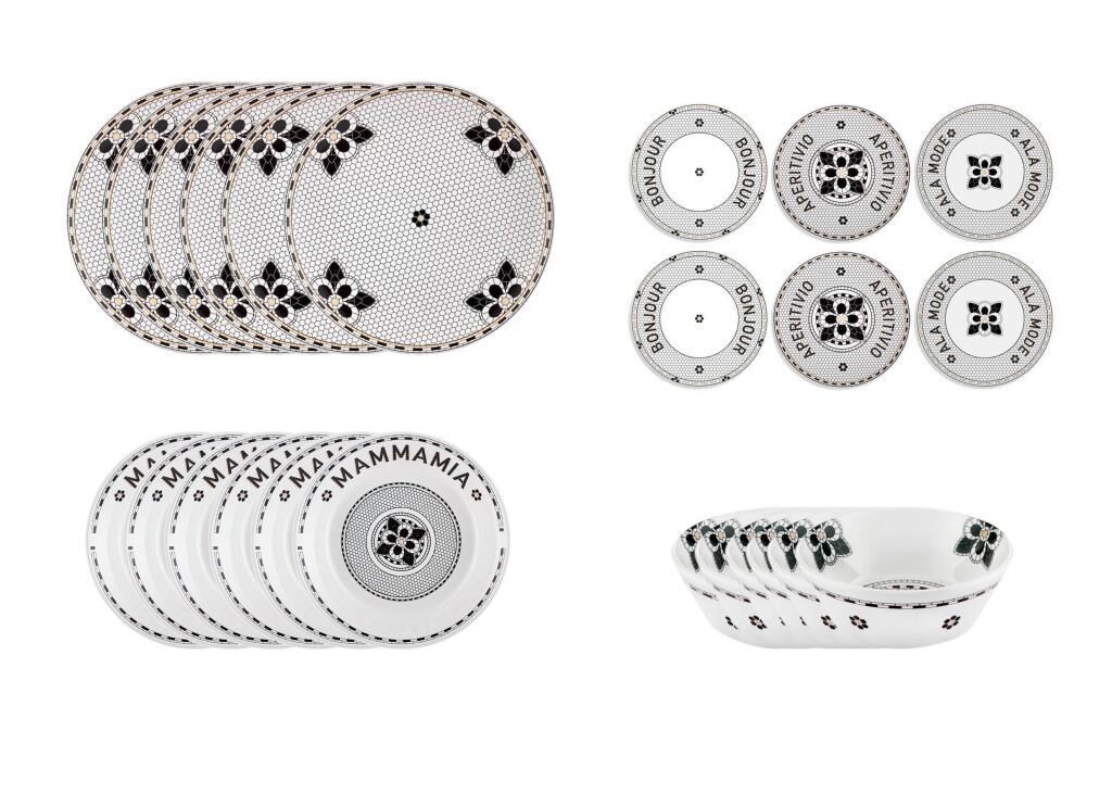 BISTRO 6 KİŞİLİK 24 PARÇA YEMEK TAKIMI