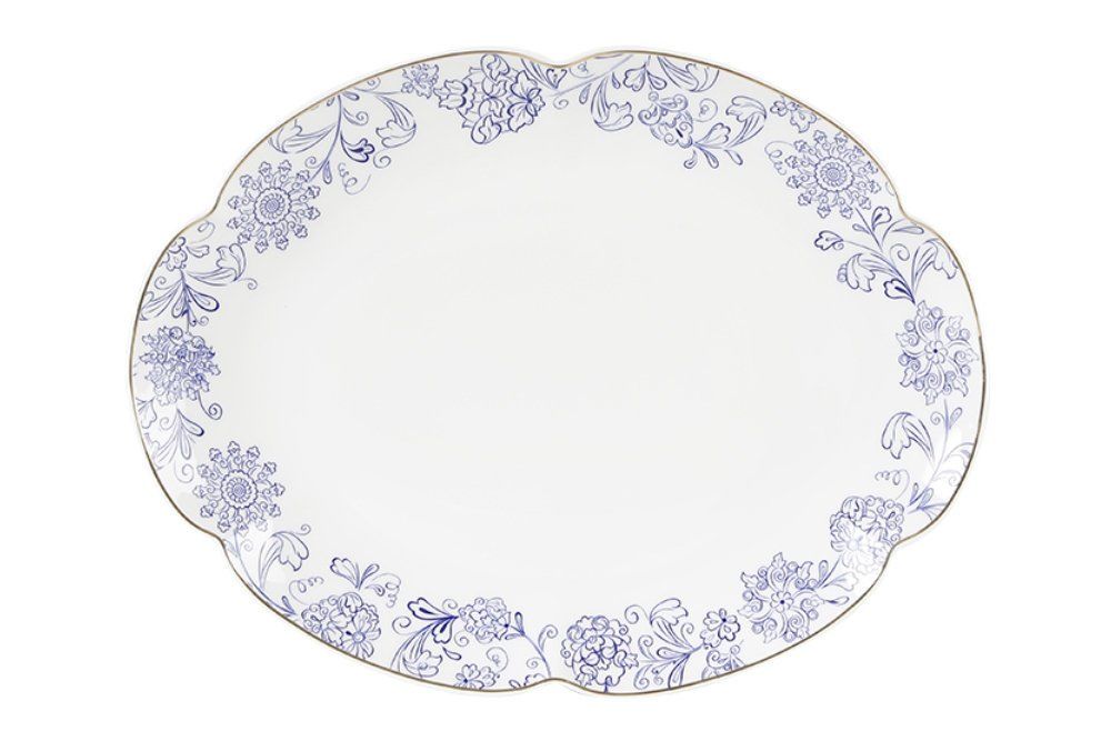 BLUE HERITAGE KAYIK TABAK 19 CM