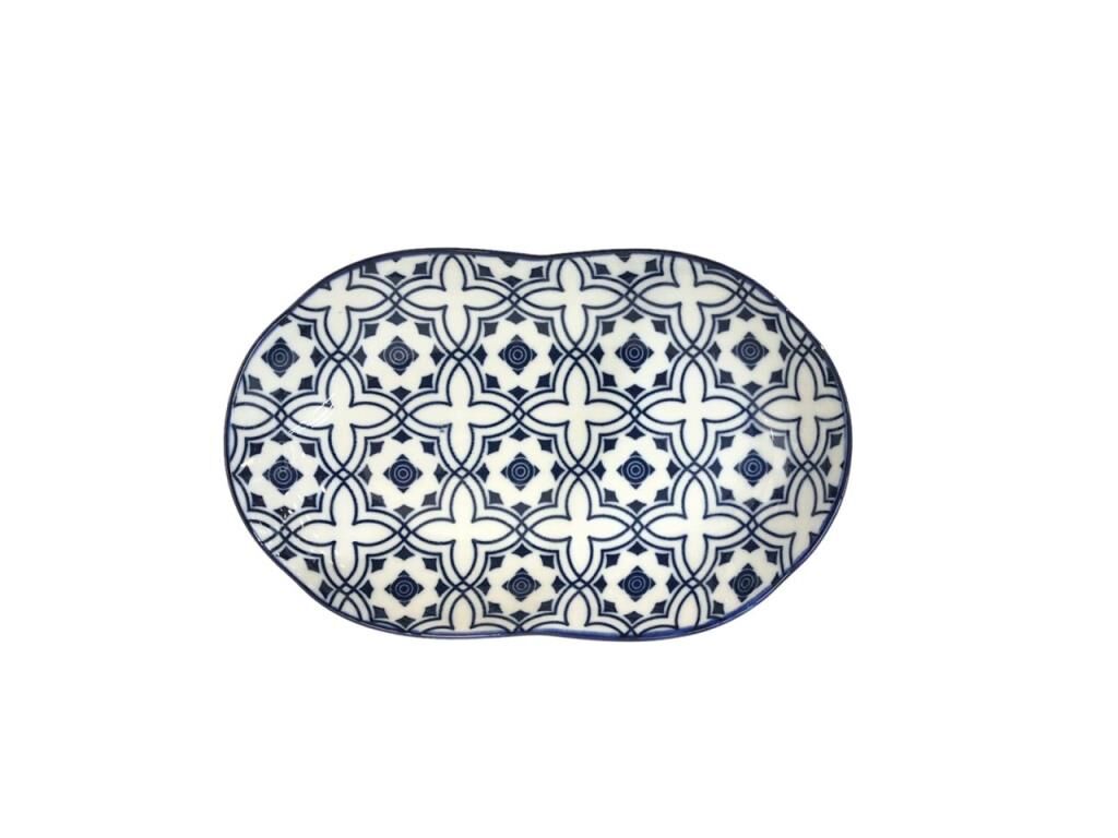 İZNİK SERİSİ OVAL ÇEREZLİK 16 CM