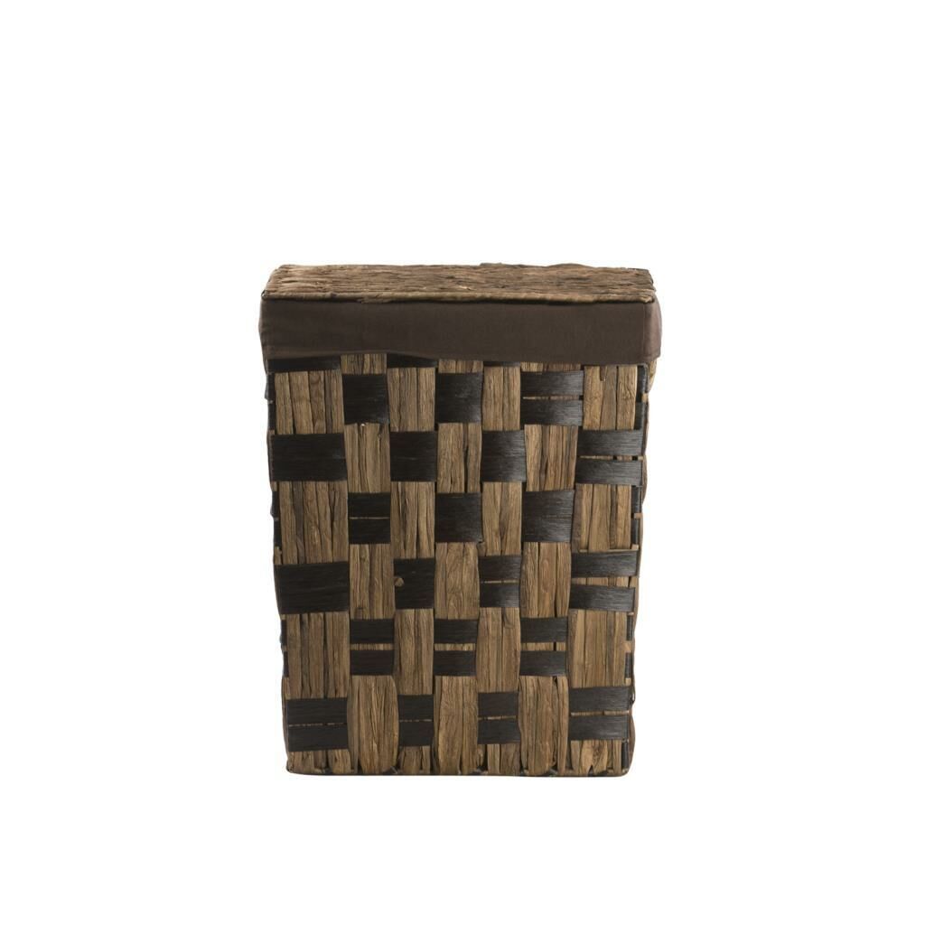 KAHVE BEJ HASIR DİKDÖRTGEN ÇAMAŞIR SEPETİ 38X29X45CM