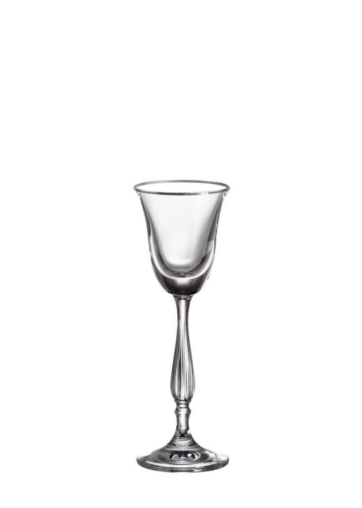 FREGATA GÜMÜŞ YALDIZLI TEKLİ KAHVE YANI KADEH 60ML