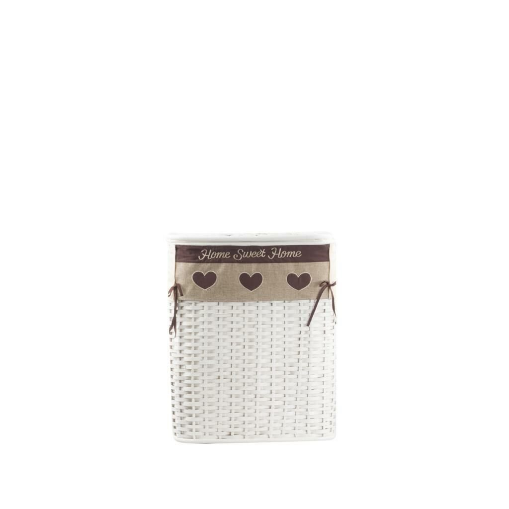 RATTAN BEYAZ ÇAMAŞIR SEPETİ 48CM