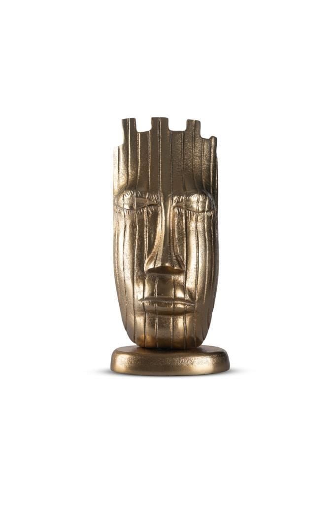 GOLD METAL YÜZ OBJE 34x16 CM