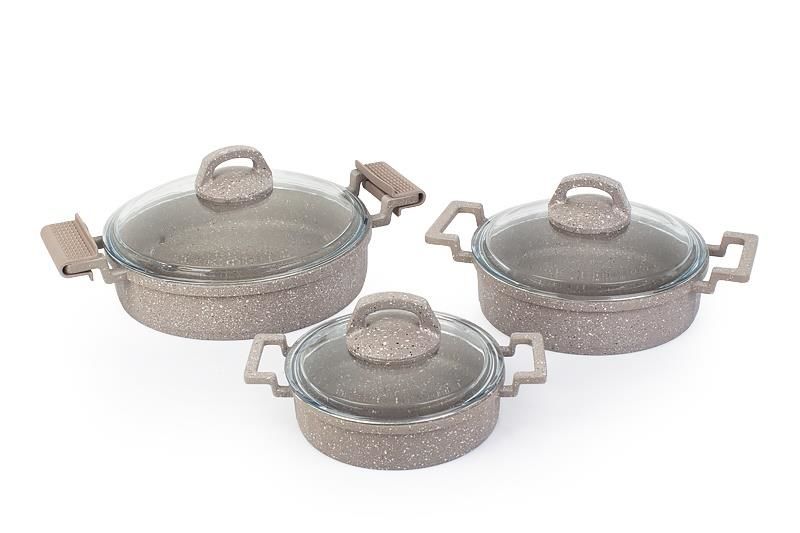 KAHVE CAST PRESTIGE 3 PARÇA SAHAN SET