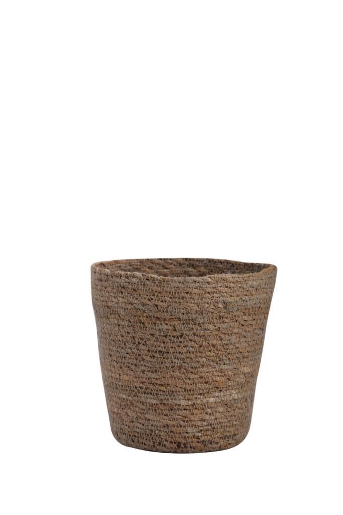 KAHVE HASIR KULPSUZ SEPET 15X15CM