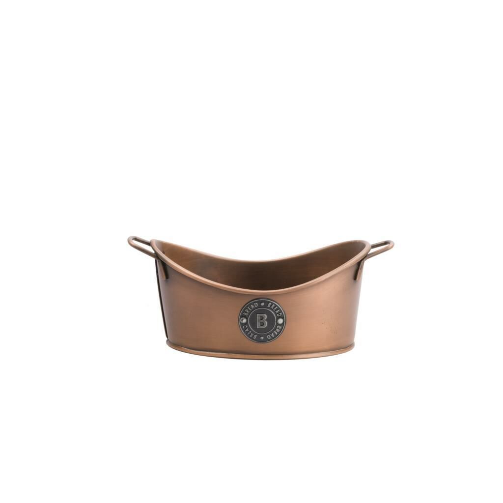 GALVENİZ BAKIR KULPLU EKMEK SEPETİ 24CM