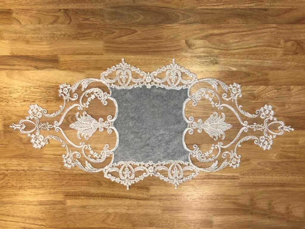OLİVİA GRİ 3 PARÇA RUNNERLI SET