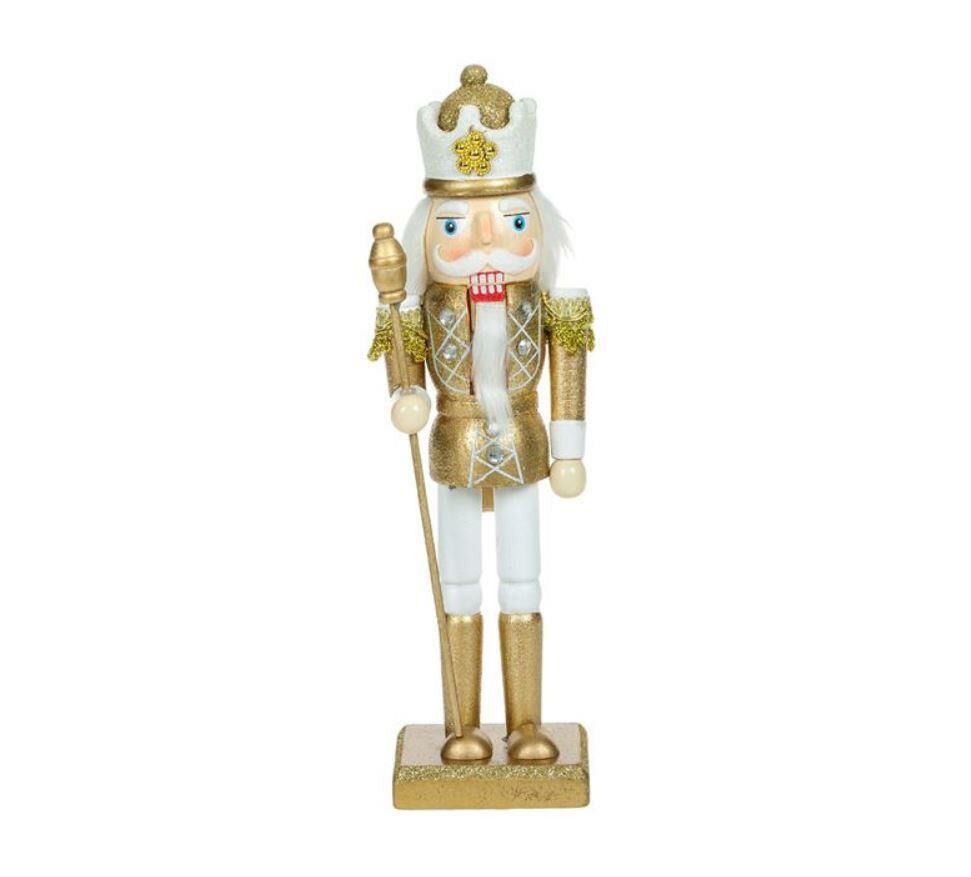 BEYAZ-ALTIN ASALI NOEL KURŞUN ASKER 25CM