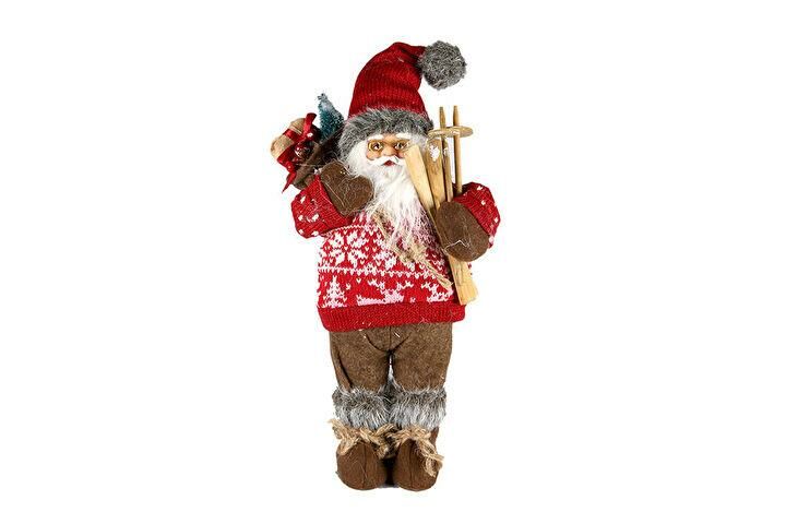 NOEL BABA KIRMIZI KAYAKÇI 40CM