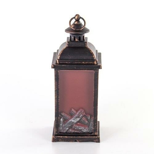 MİNİ ESKİTME LEDLİ ŞÖMİNE 13X13X34CM