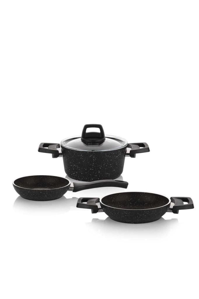 EASY COOK 4 PARÇA GRANİT TENCERE SETİ
