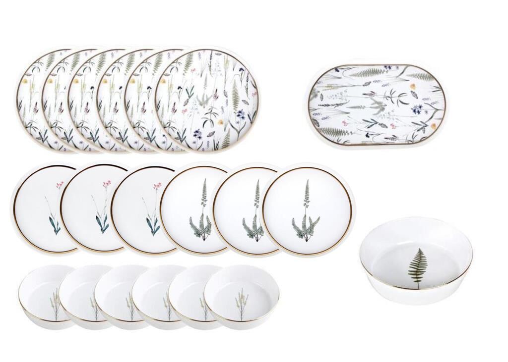 BOTANICAL 6 KİŞİLİK 20 PARÇA YEMEK TAKIMI