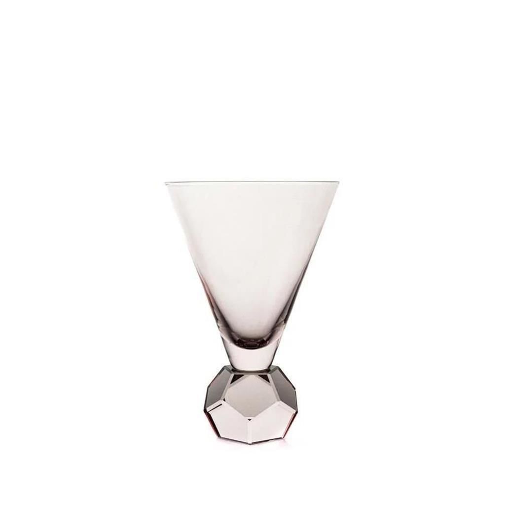 PEMBE KRİSTAL AYAKLI TEKLİ KUP BARDAK