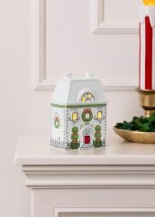DEKORATİF LED IŞIKLI YILBAŞI EVİ 10X7X15CM