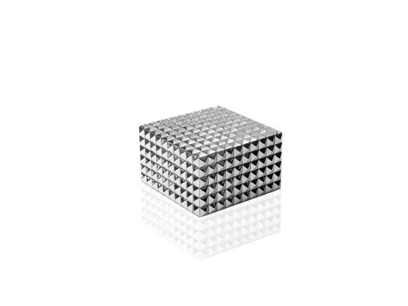 GLAM GÜMÜŞ KARE KUTU 12CM