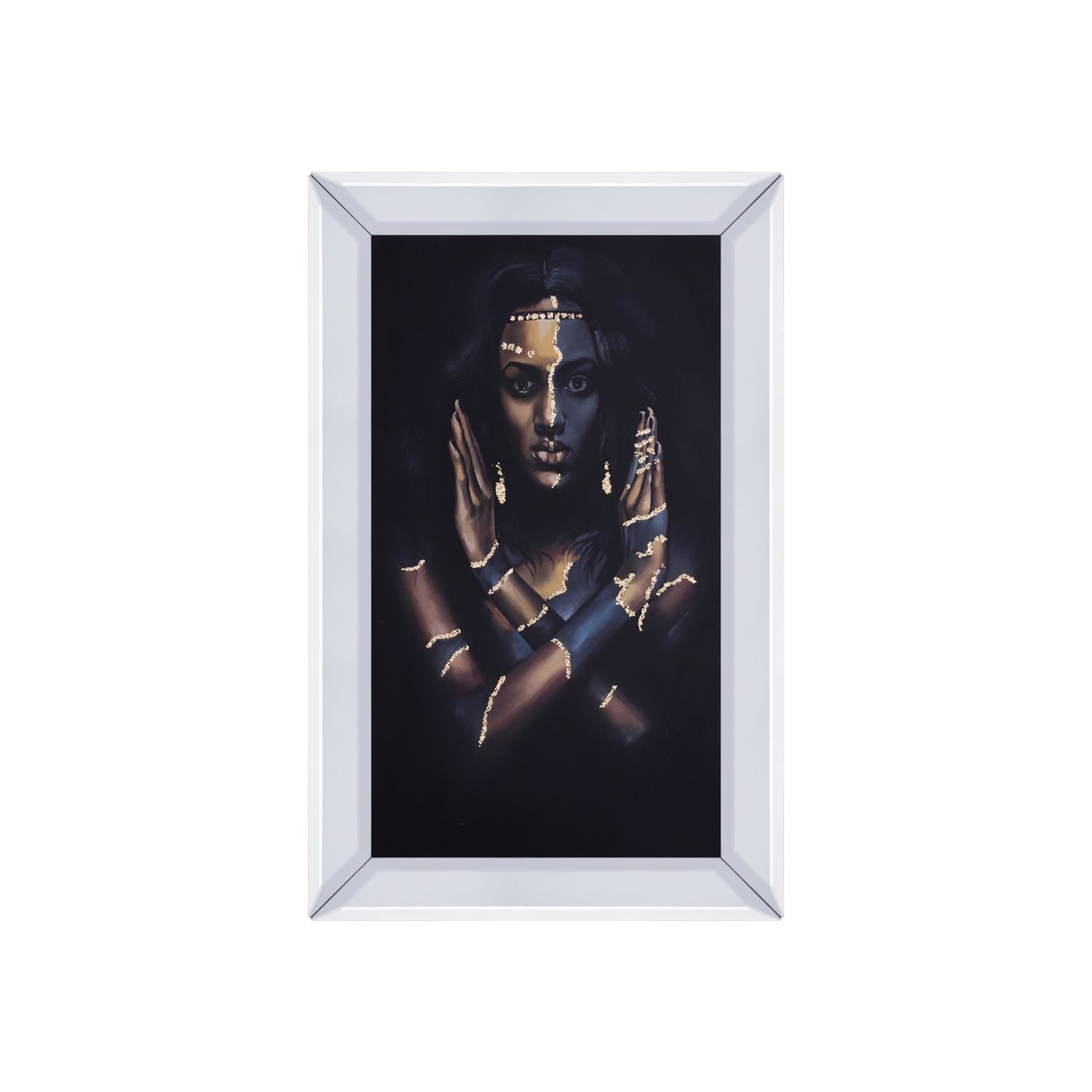 SİYAH ALTIN KADIN TABLO 40x60cm