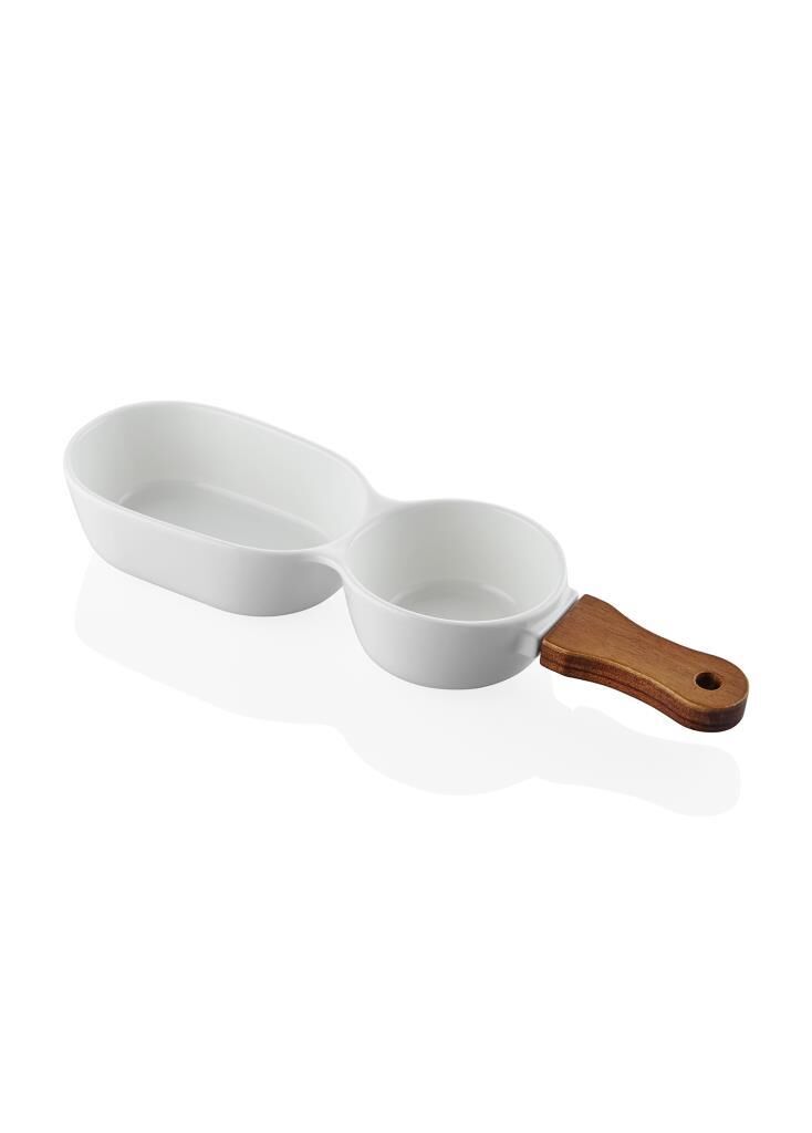 WOODY PORSELEN SOSLUK/REÇELLİK/ÇEREZLİK 31X10CM