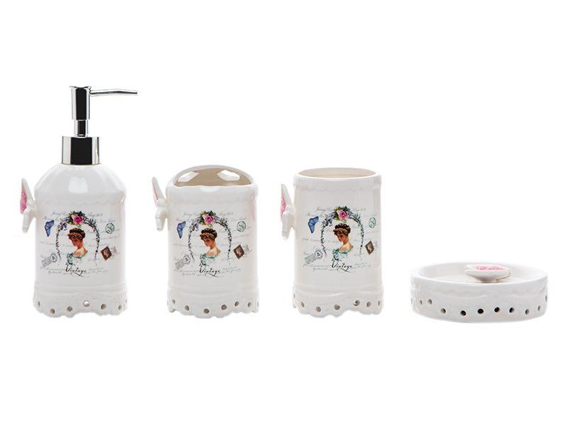VALERİA 4 PARÇA BANYO SETİ