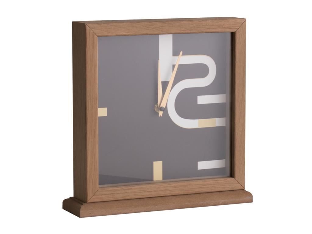 DK5270 SİYAH AHŞAP MASAÜSTÜ SAAT 35X35CM