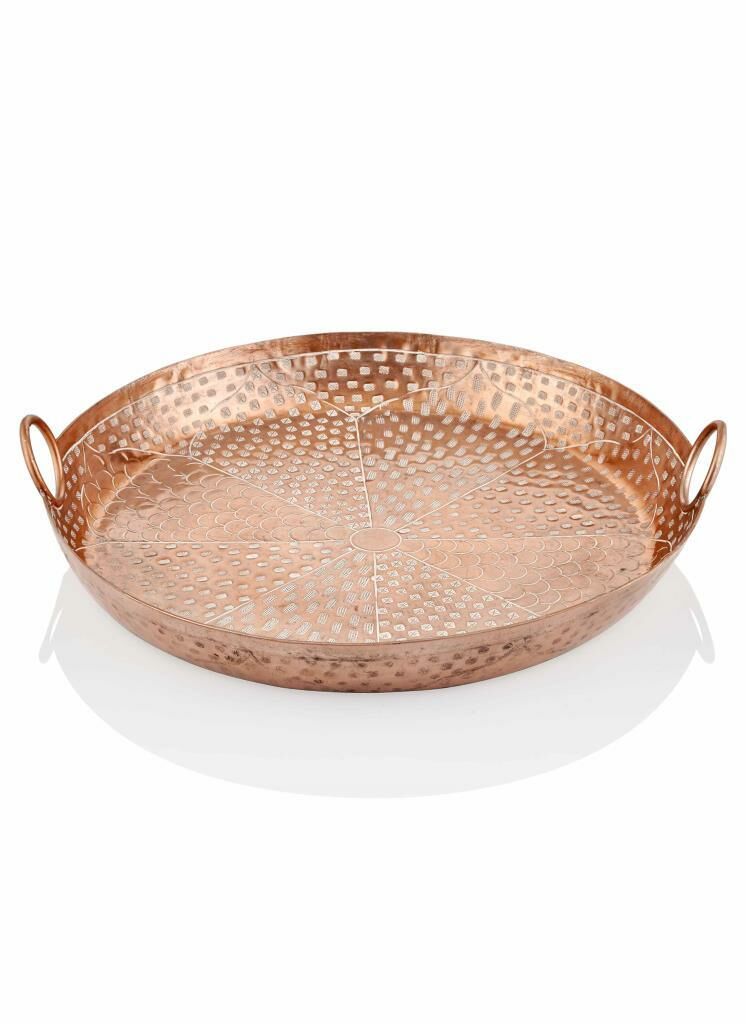 DUGGAL BAKIR TEPSİ DEKOR 45CM