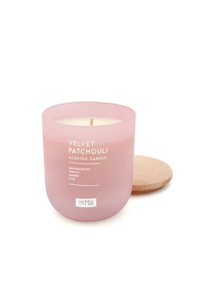 EVNY VELVET&PATCHOULİ MUM PEMBE 10X8CM