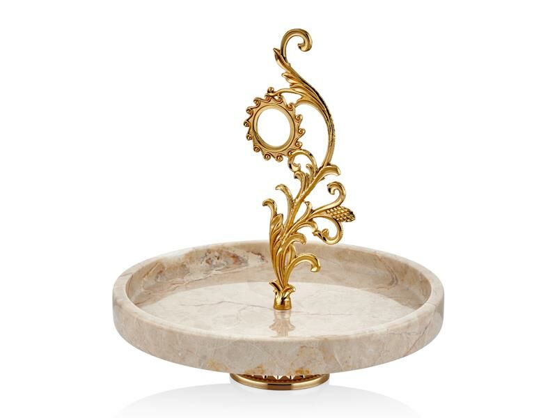 EVZA MERMER BEJ MYSTERIOUS SUNUM TABAK/DEKOR 32CM