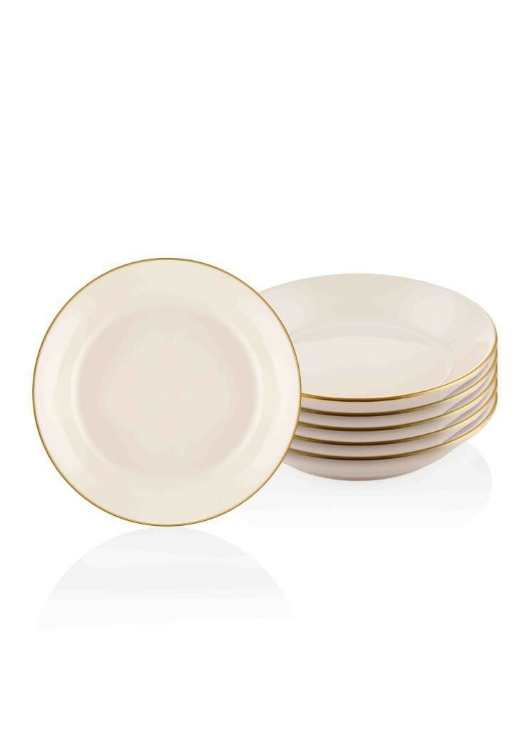 BASIC KREM 6'LI ÇUKUR TABAK 20CM