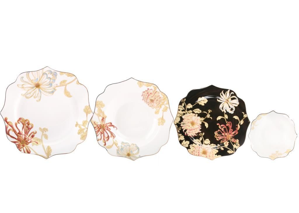 FLORAL 6 KİŞİLİK 24 PARÇA YEMEK TAKIMI