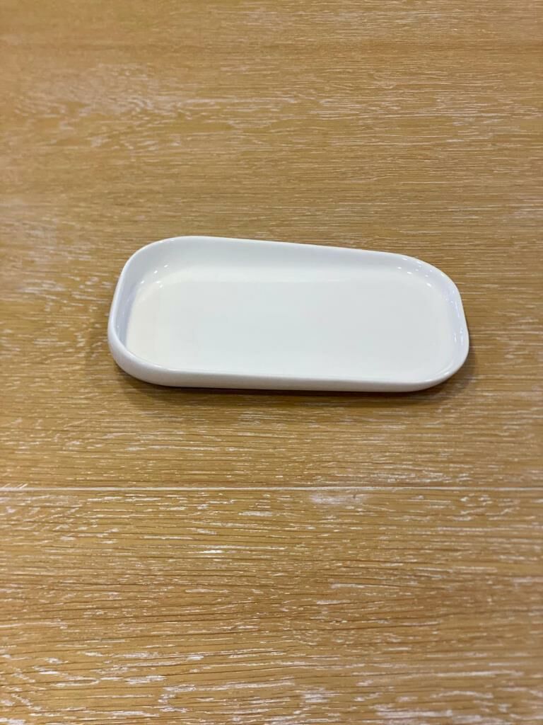 ACAR PORSELEN ASİMETRİK KAYIK TABAK 15x10CM 1 ADET