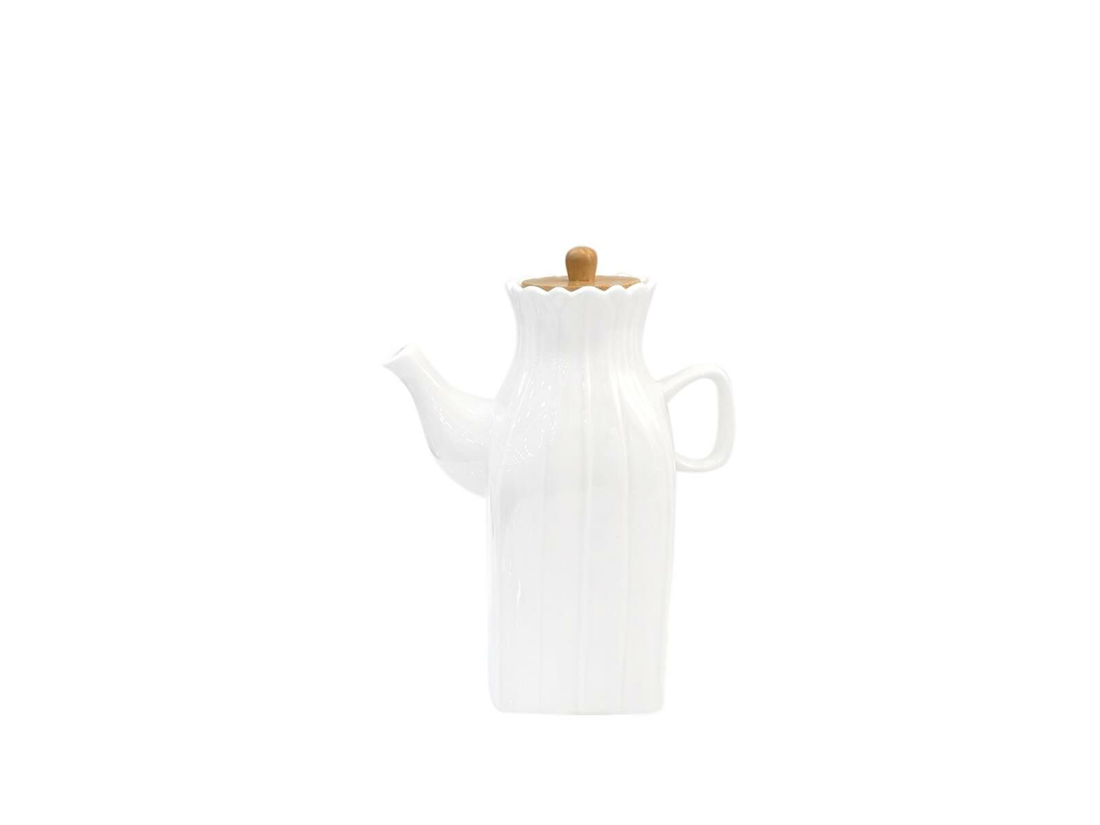 BAMBU KAPAKLI PORSELEN YAĞLIK 550ML