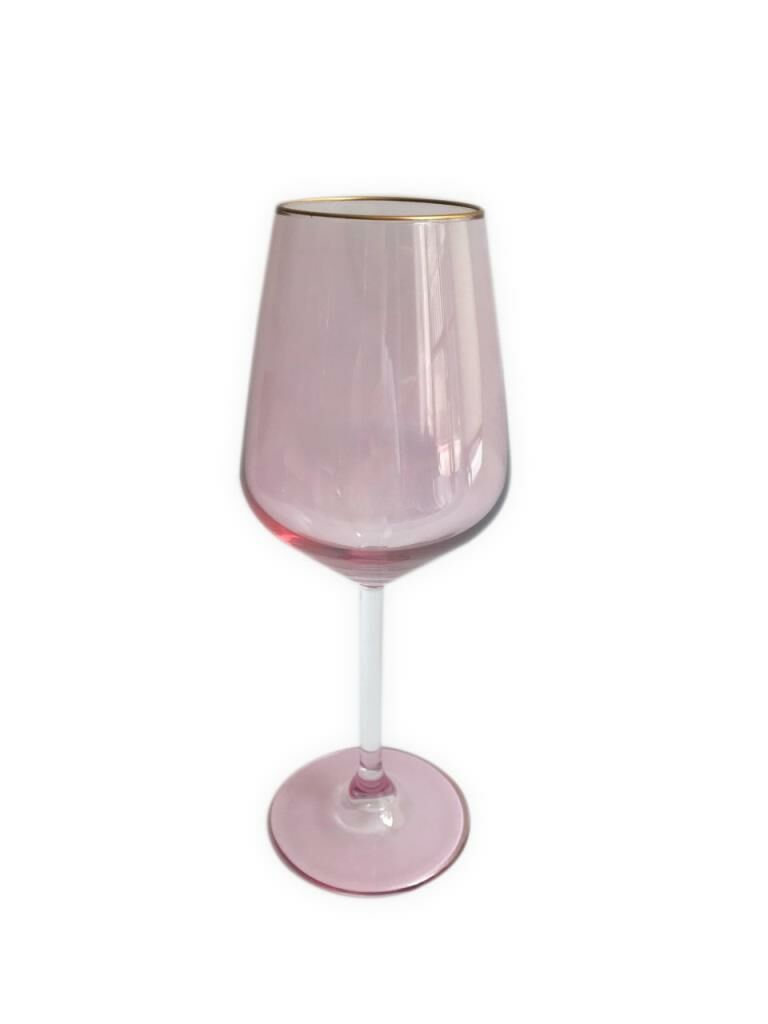 6'LI PEMBE LÜSTERLİ KADEH