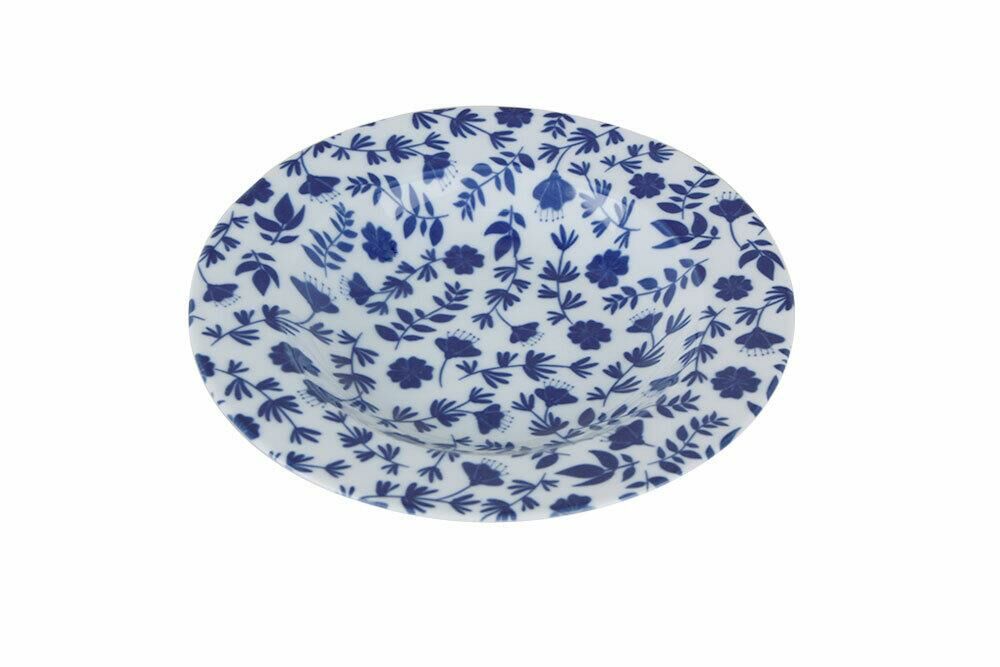 BLUE DESEN1 ÇUKUR TABAK 21CM