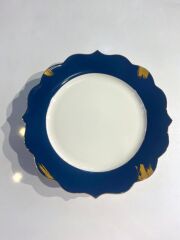 LACİVERT PORSELEN 6'LI SERVİS TABAK 27CM