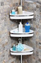 FINA BANYO KÖŞE RAFI PASLANMAZ ALÜMİNYUM BORULAR BEYAZ