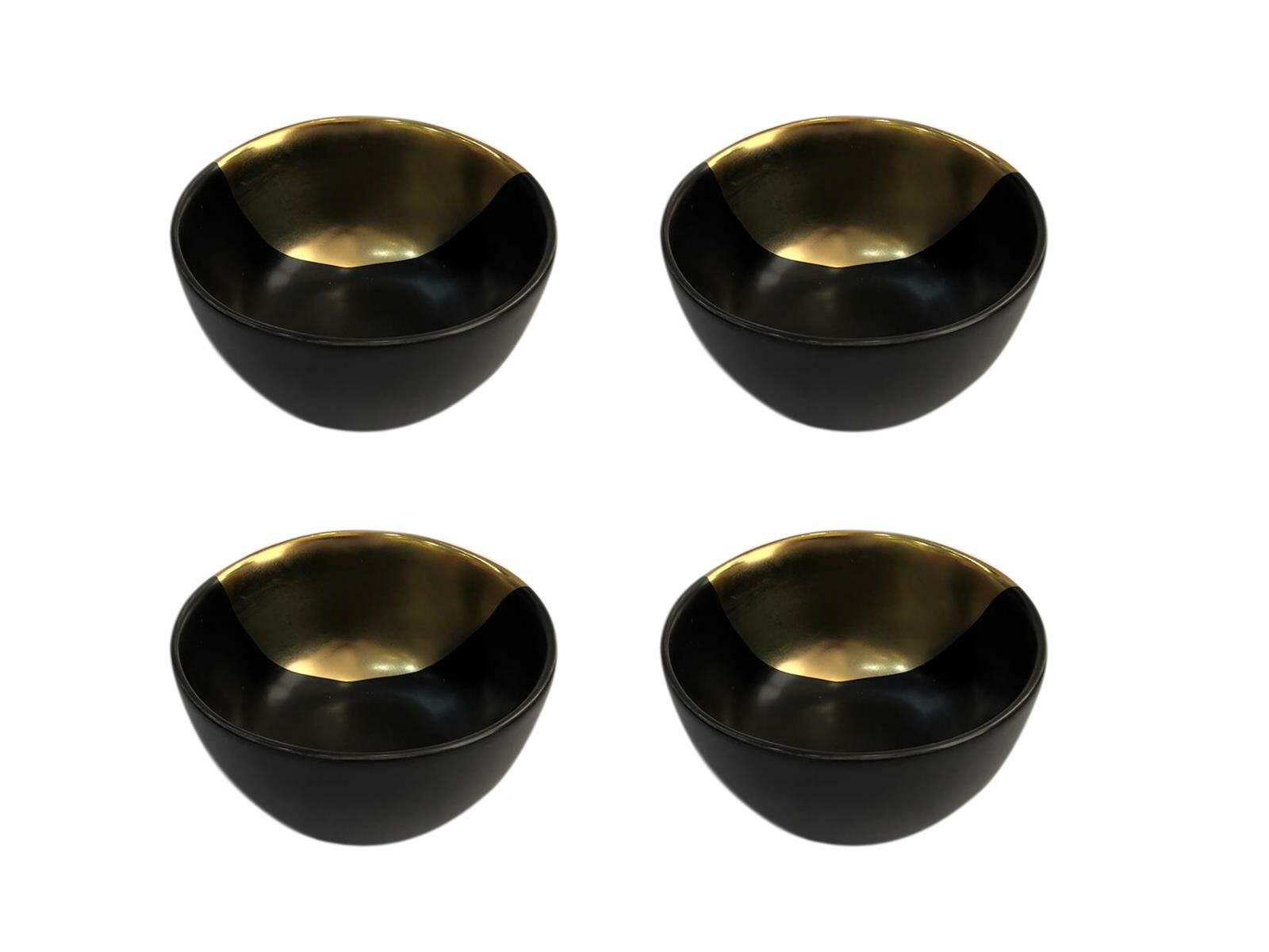 SİYAH GOLD 4'LÜ ÇEREZLİK 10CM