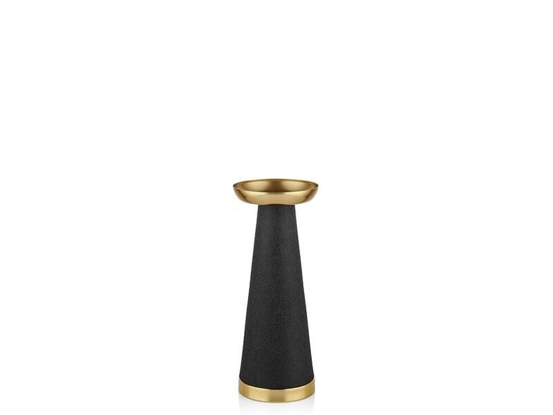 SETA TEXTURED DARK GOLD KONİK MUMLUK 30CM