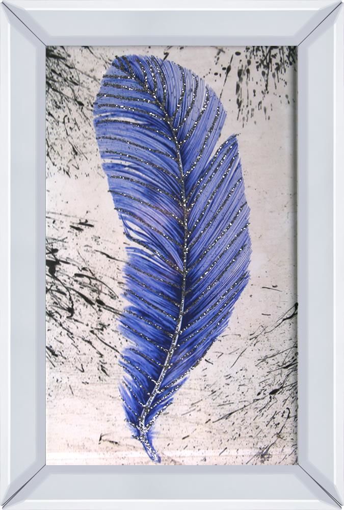 MAVİ AYNALI TÜY TABLO 40x60cm