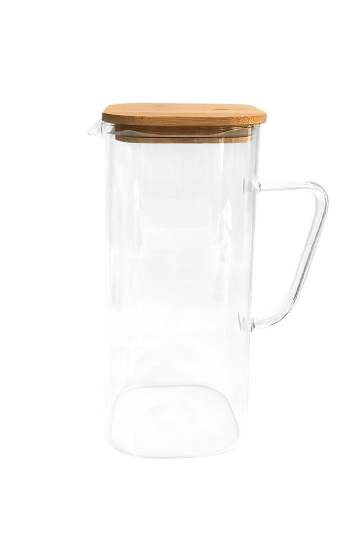 BAMBU KAPAKLI CAM SÜRAHİ 1900ML