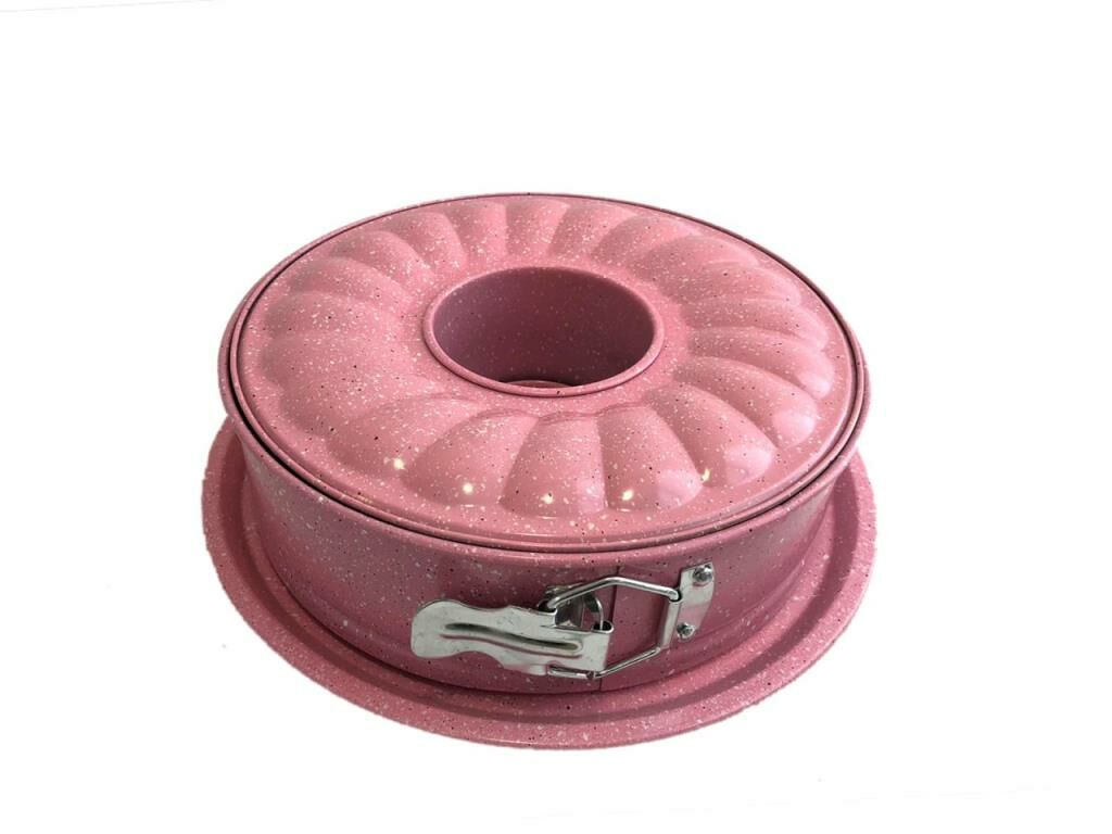 GRANİT PEMBE KELEPÇELİ KEK KALIBI